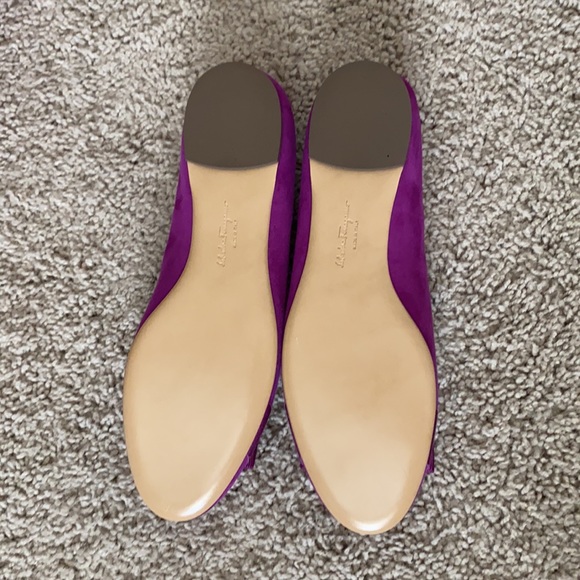 Varina Salvatore Ferragamo flats suede calf - Picture 2 of 7